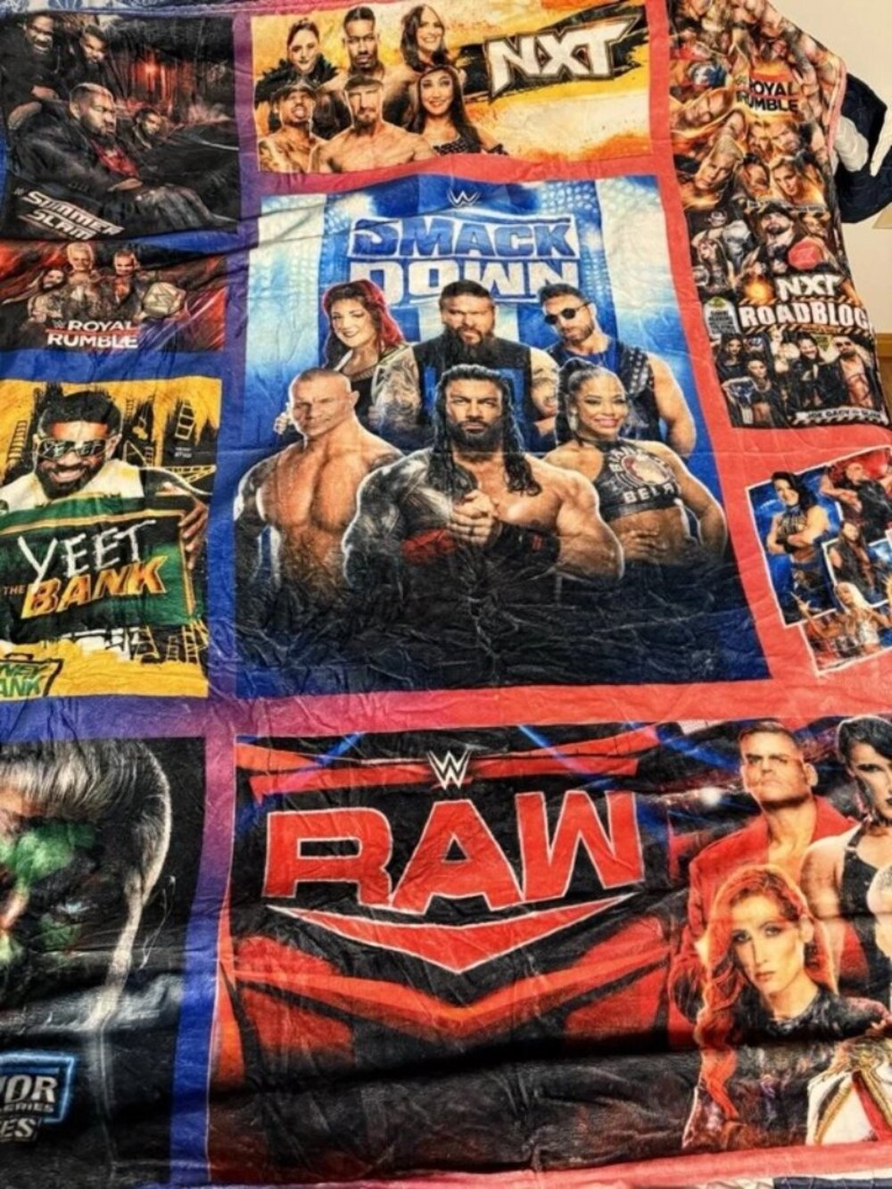 Wrestling "SmackDown" 50x40 Blanket